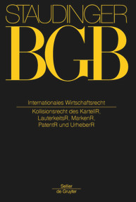 Internationales Wirtschaftsrecht ((IPR des Kartell-, Lauterkeits-, Marken-, Patent- und Urheberrechts)) (German Edition) by Karl-Heinz Fezer, Stefan Koos, 9783805912952
