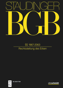 §§ 1967-2063 ((Rechtsstellung des Erben)) (German Edition) by Lena Kunz, Katrin Dobler, Thomas Raff, Martin Löhnig, Wolfgang Marotzke, Christian Baldus, 9783805913089