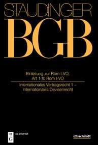 Einleitung zur Rom I-VO; Art 1-10 Rom I-VO ((Internationales Vertragsrecht 1)) (German Edition) by Ulrich Magnus, Christian Armbrüster, Werner F. Ebke, Rainer Hausmann, Ulrich Magnus, 9783805913140