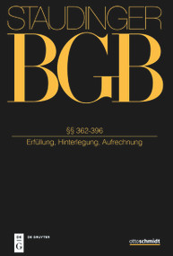 §§ 362-396 ((Erfüllung, Hinterlegung, Aufrechnung)) (German Edition) by Christoph Kern, Marcus Bieder, Manfred Löwisch, 9783805913195