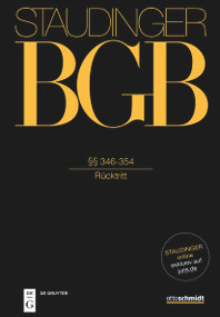 §§ 346-354 ((Rücktritt)) (German Edition) by Dagmar Kaiser, Stephanie Sittmann-Haury, 9783805913553