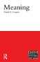 Meaning by David E. Cooper, 9781902683751