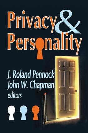 Privacy and Personality by Russell L. Ciochon, John W. Chapman, 9781138530768