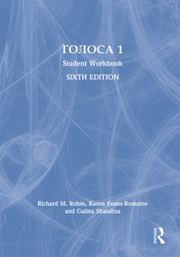 Golosa (Student Workbook, Book One) by Richard Robin, Karen Evans-Romaine, Galina Shatalina, 9780367612900