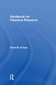 Handbook for Classical Research by David Schaps, 9780415425223