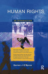 Human Rights (An Introduction) by Darren O'Byrne, 9781138128477