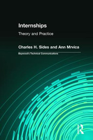 Internships (Theory and Practice) by Charles Sides, Ann Mrvica, 9780895033550