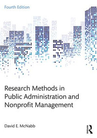Research Methods in Public Administration and Nonprofit Management by David E. McNabb, 9781138743809