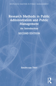 Research Methods in Public Administration and Public Management (An Introduction) by Sandra van Thiel, 9781032027647