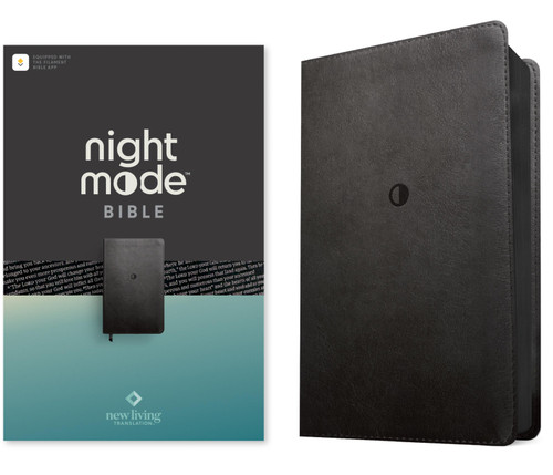 NLT Night Mode Bible, Filament Enabled (LeatherLike, Blackout) by Tyndale, New Living Translation, 9798400533525