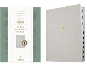 NLT Every Woman's Bible, Filament Enabled (Hardcover Cloth, Soft Gray, Indexed, Red Letter) by New Living Translation, Tyndale, Naomi Cramer Overton, 9798400523427