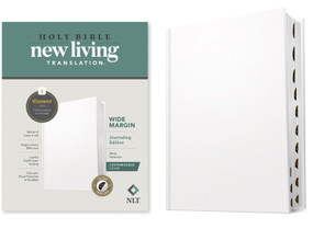 NLT Wide Margin Bible, Filament Enabled (Hardcover, White, Indexed, Red Letter) by New Living Translation, Tyndale, 9798400522208