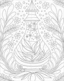 Monochrome Coloring Book (Color-Your-Own Mindful Poster Art) by Grace West, 9780655248750