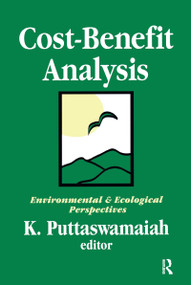 Cost-benefit Analysis (With Reference to Environment and Ecology) by James H. Meisel, K. Puttaswamaiah, 9781138521322
