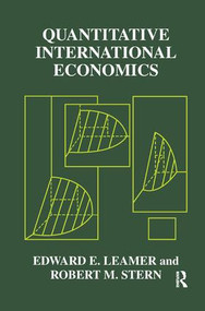 Quantitative International Economics by Edward E. Leamer, Robert M. Stern, 9781138531338