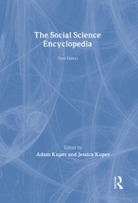 The Social Science Encyclopedia by Adam Kuper, 9780415320962