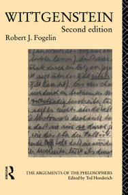 Wittgenstein by Robert J. Fogelin, 9781138130982