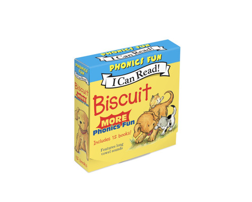 Biscuit: MORE 12-Book Phonics Fun! (A Box of 12 Mini-Books Featuring Short and Long Vowel Sounds for Dog Lovers) by Alyssa Satin Capucilli, Pat Schories, 9780062086532