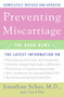 Preventing Miscarriage (The Good News) by Jonathan Scher, Carol Dix, 9780060734817