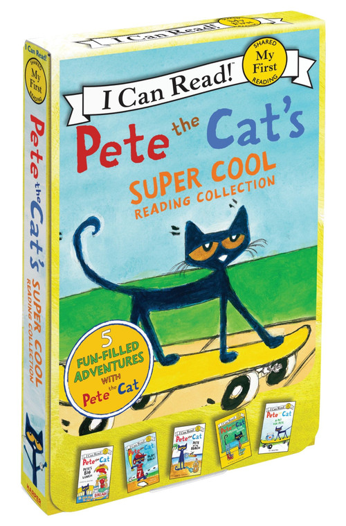 Pete the Cat's Super Cool Reading Collection (A Box of 5 I Can Read Favorites for Beginner Readers) by James Dean, Kimberly Dean, James Dean, 9780062304247