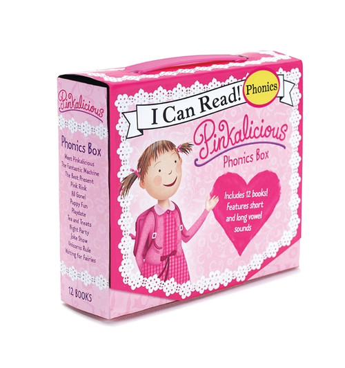 Pinkalicious 12-Book Phonics Fun! (Includes 12 Mini-Books Featuring Short and Long Vowel Sounds) by Victoria Kann, Victoria Kann, 9780062352156