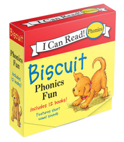 Biscuit 12-Book Phonics Fun! (A Box of 12 Mini-Books Featuring Short and Long Vowel Sounds) by Alyssa Satin Capucilli, Pat Schories, 9780061432040