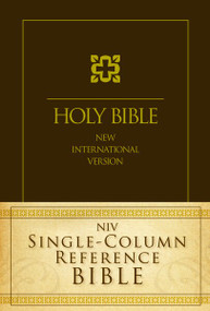 NIV, Single-Column Reference Bible, Hardcover by  Zondervan, 9780310442523