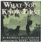 What You Know First by Patricia MacLachlan, Barry Moser, 9780064434928
