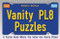 Vanity PL8 Puzzles (A Puzzle Book Where You Solve the Vanity Plates) by Michelle Mazzulo, 9781595800381