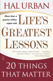 Life's Greatest Lessons (20 Things That Matter) by Hal Urban, 9780743237826
