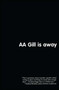 AA Gill is Away by A.A. Gill, 9780743276672