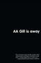 AA Gill is Away by A.A. Gill, 9780743276672