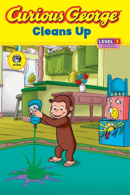 Curious George Cleans Up by H. A. Rey, 9780618737598