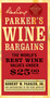 Parker's Wine Bargains (The World's Best Wine Values Under $25) by Robert M. Parker, 9781439101902
