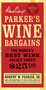 Parker's Wine Bargains (The World's Best Wine Values Under $25) by Robert M. Parker, 9781439101902