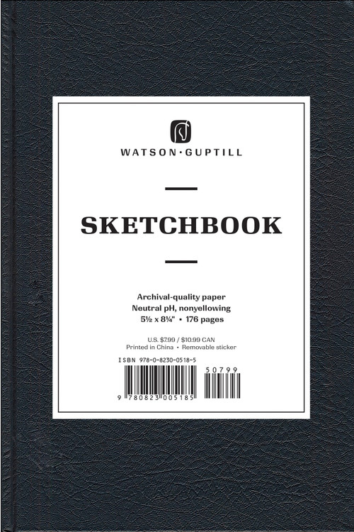 Medium Sketchbook (Kivar, Black) by Watson-Guptill, 9780823005185