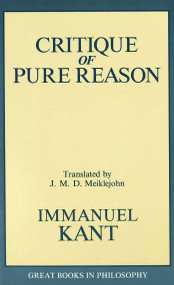 Critique of Pure Reason - 9780879755966 by Immanuel Kant, 9780879755966