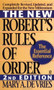 The New Robert's Rules of Order (Completely Revised, Updated, and Expanded for the New Millennium) by Mary A. De Vries, 9780451195173