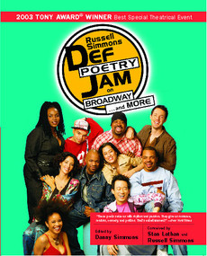 Russell Simmons Def Poetry Jam on Broadway ... and More by Danny Simmons, Russell Simmons, Stan Lathan, M. Raven Rowe, 9780743476225