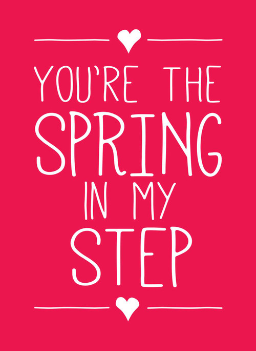 You're the Spring in My Step by Andrews McMeel Publishing, 9781449466237