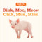 Oink, Moo, Meow/Oink, Muu, Miau by Sterling Publishing Co., Inc., 9781454910411