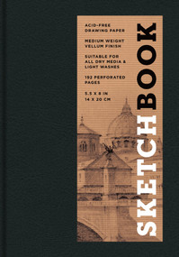 Sketchbook 5.5 x 8" Black Hardcover Mixed Media Sketchbook for Drawing (Acid-Free Quality Paper (128 pages)) by Union Square & Co., 9781454909286