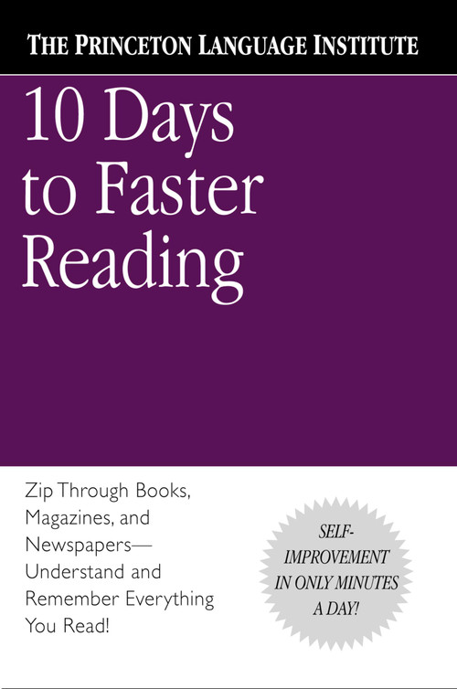 10 Days to Faster Reading by The Princeton Language Institute, Abby Marks-Beale, 9780446676670