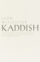Kaddish by Leon Wieseltier, 9780375703621