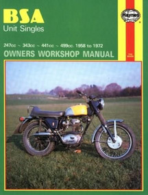 BSA Unit Singles Owners Workshop Manual, No. 127 ('58-'72) by John Haynes, 9780856961274