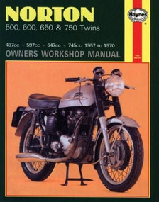 Norton 500, 600, 650 and 750 Twins Owners Workshop Manual, No. 187 ('57-'70) by John Haynes, 9780856961878