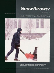 Snowthrower Service Ed 3 by Penton Staff, 9780872884090