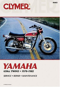 Clymer Yamaha 650cc Twins 1970-1982 (Maintenance, Troubleshooting, Repair) by Penton Staff, 9780892872336