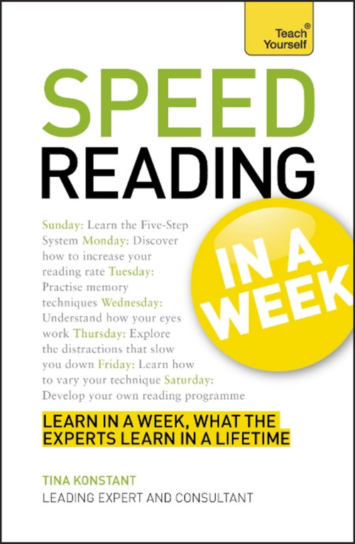 Speed Reading in a Week (Teach Yourself) by Tina Konstant, 9781444159462