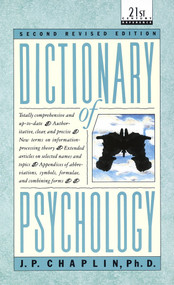 Dictionary of Psychology by J.P. Chaplin, 9780440319252